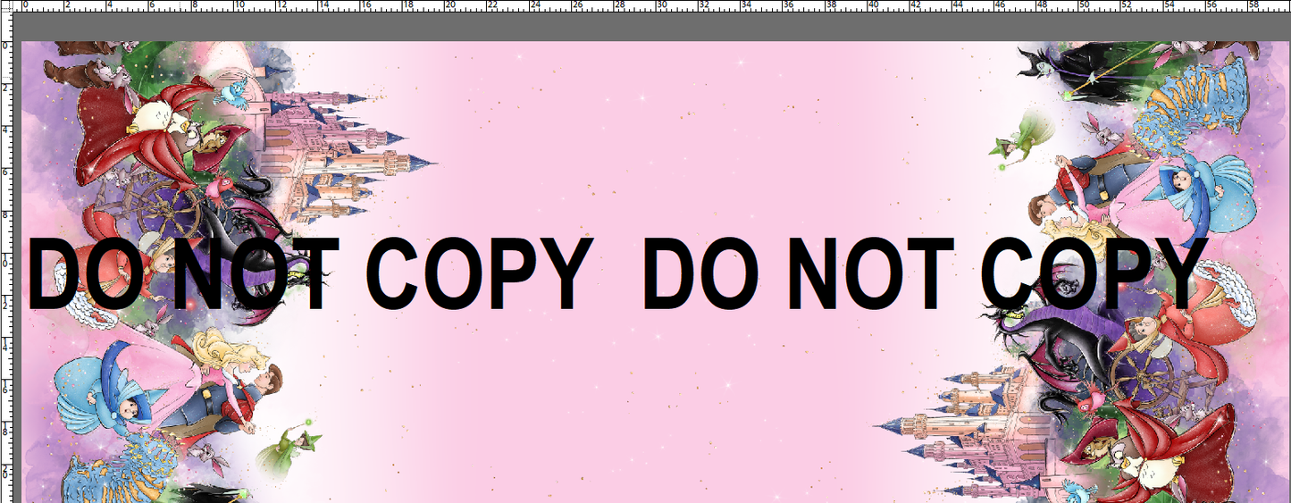 R119 Once Upon a Dream - BEAUTY SIDE - Double Border - Simple Pink