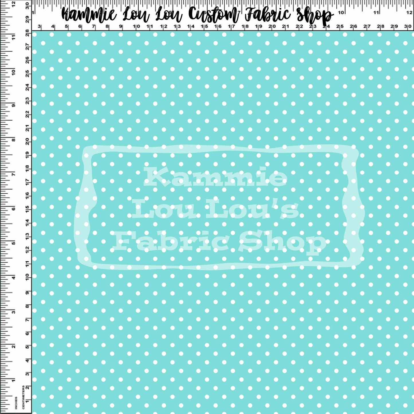 R120 - Ville De L'Amour - Teal Dots