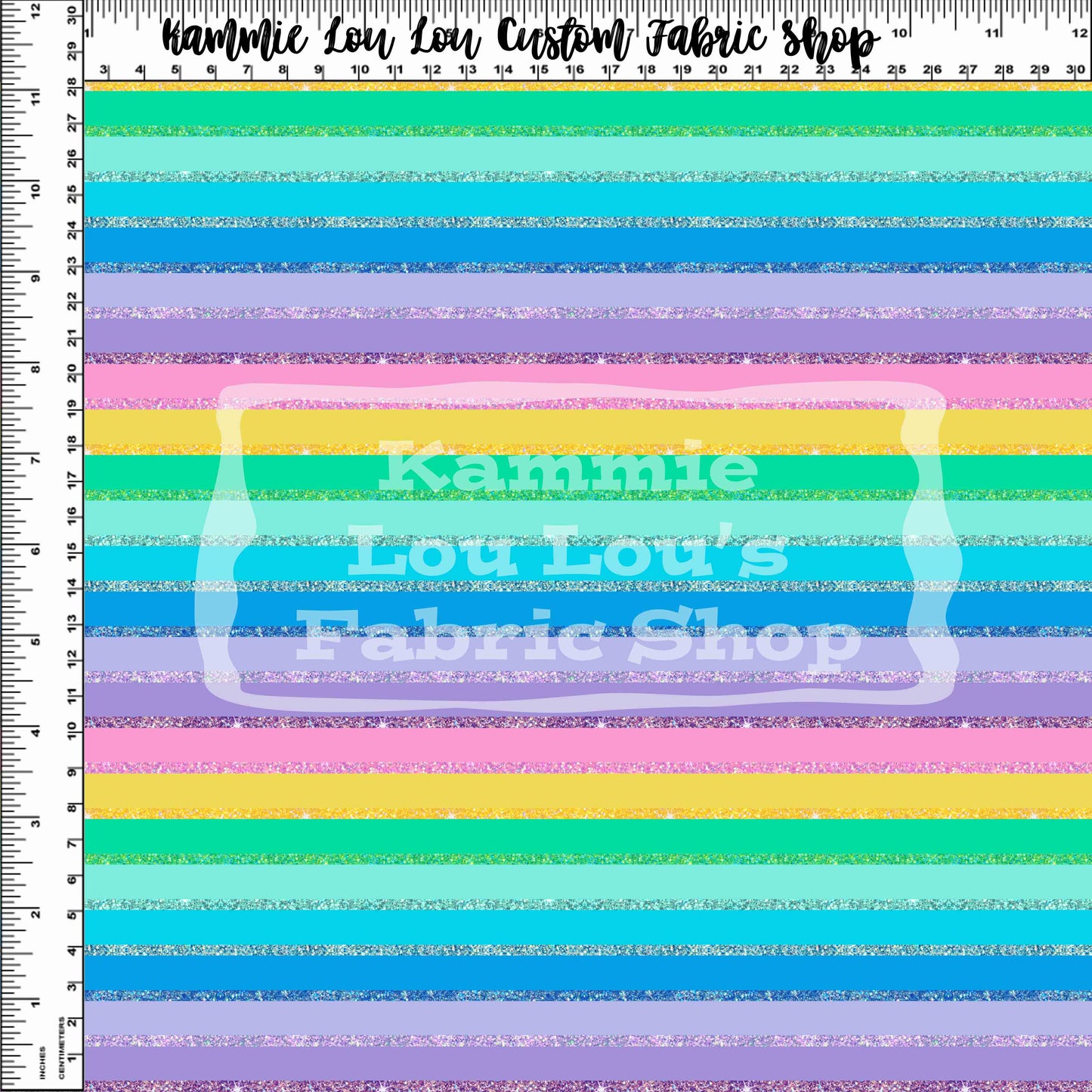 R120 - Whimsical Carousel - Solid Glitter Stripes - Small Scale