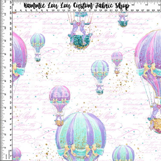 R120 - Whimsical Carousel Balloon Ride - Regular Scale - White