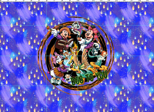 R121 - Boo to You - Panel - Blue - CHILD