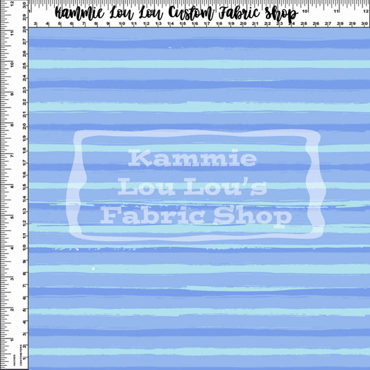 R122 - Snowy Ballerinas - Blue Stripes