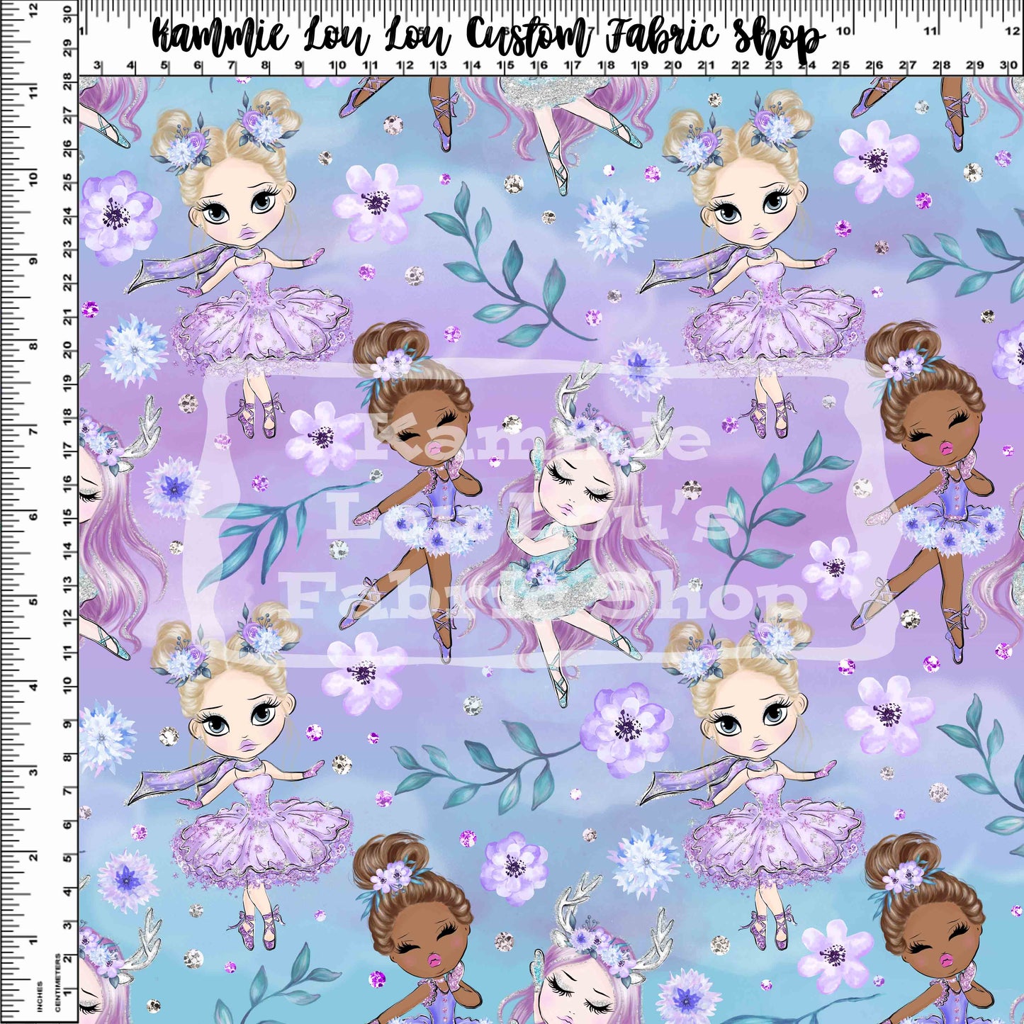 R122 - Snowy Ballerinas - Main Dancers - Ombre Purple