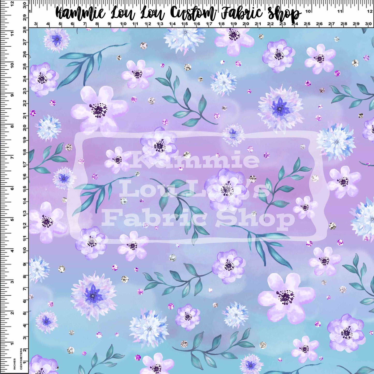 R122 - Snowy Ballerinas - Ombre Petite Floral