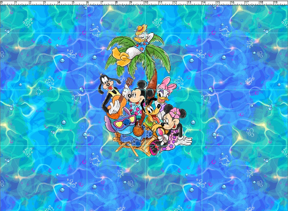 R122 Aulani Take me Away - Panel - CHILD - Blue