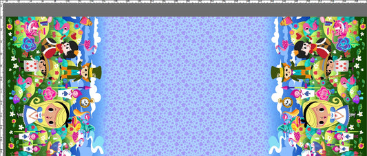 R123 Wonderland - Double Border - Purple