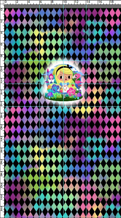 R123 Wonderland - PANEL - BLK DIAMOND - CHILD