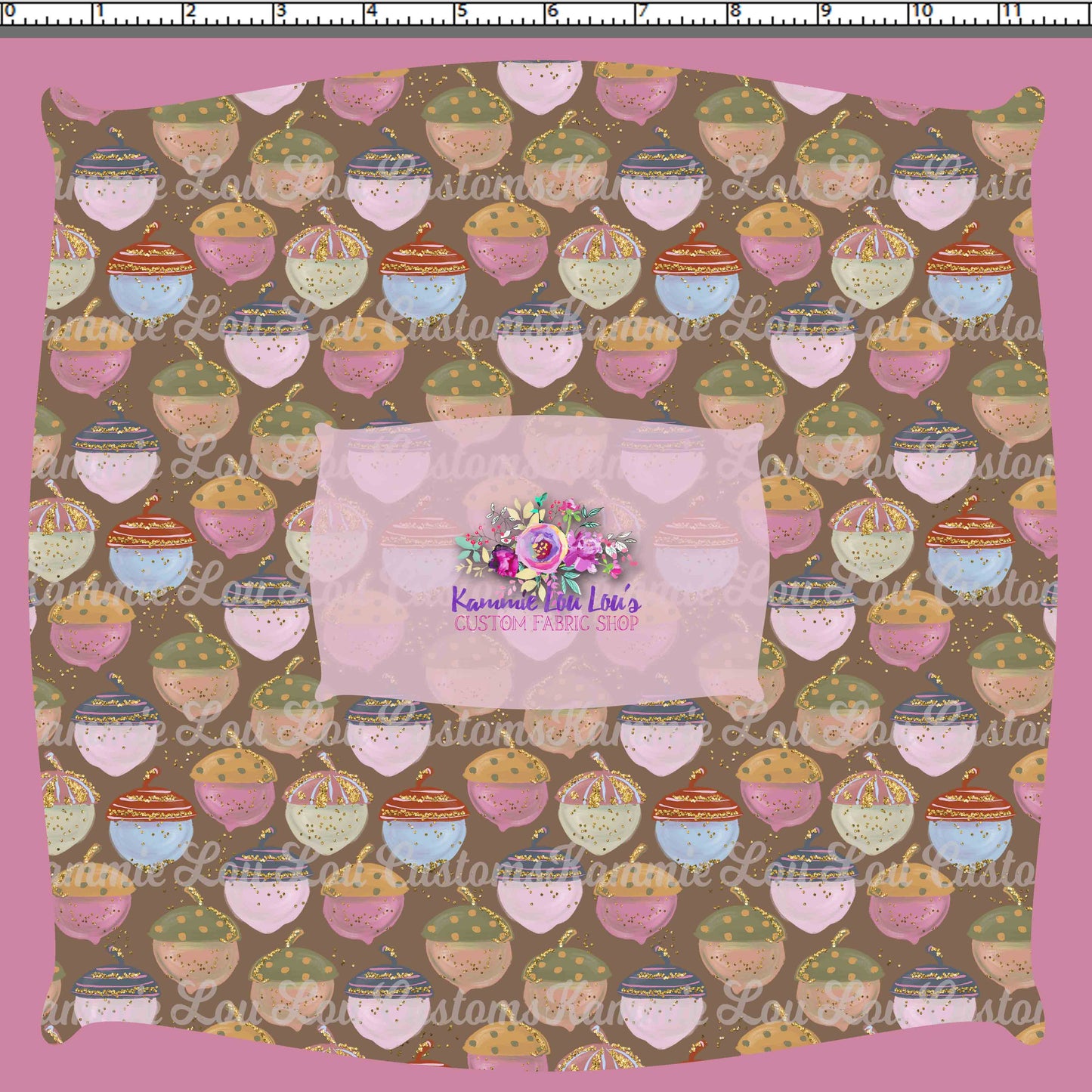 R124 Autumn Tales - Brown Acorns