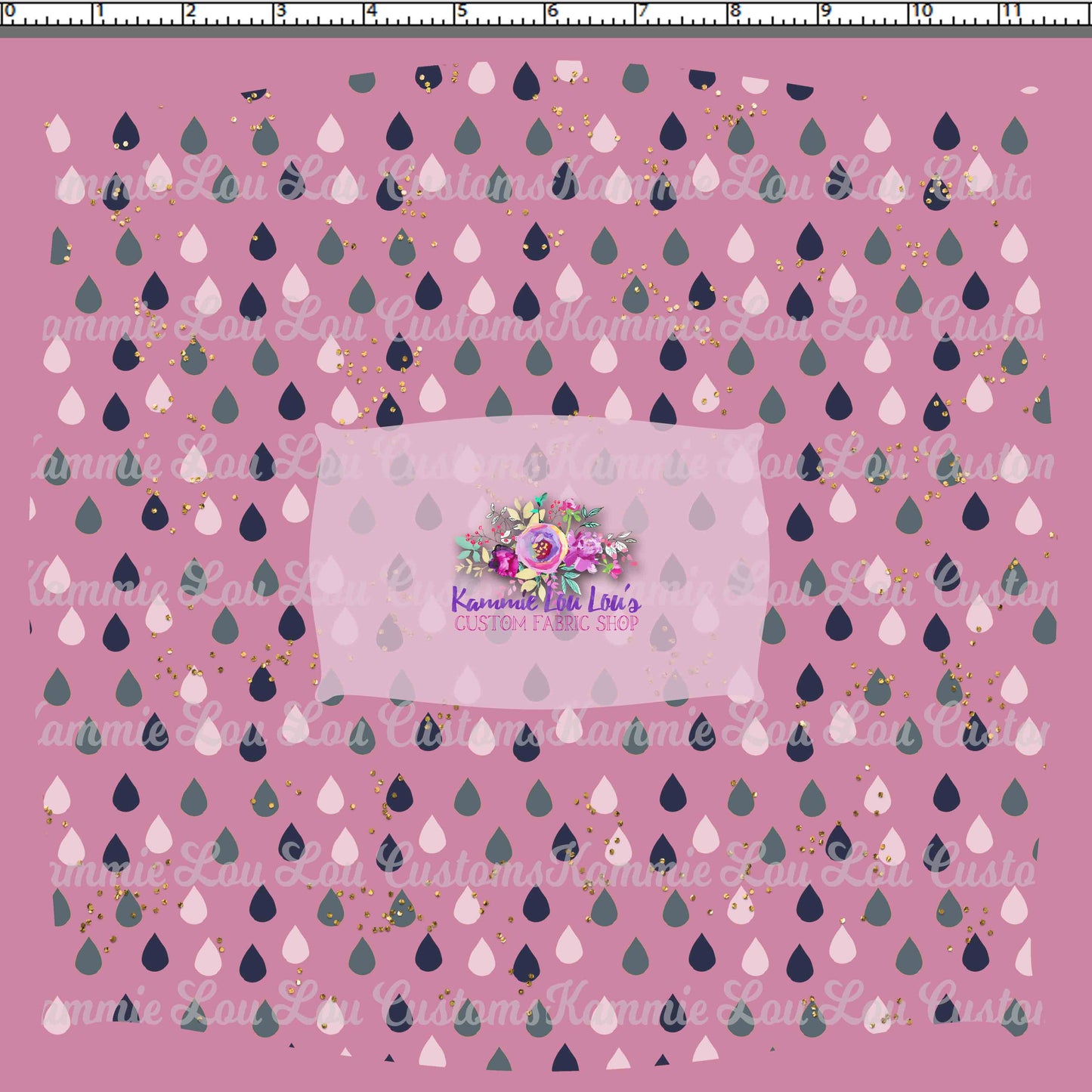 R124 Autumn Tales - Pink Raindrops