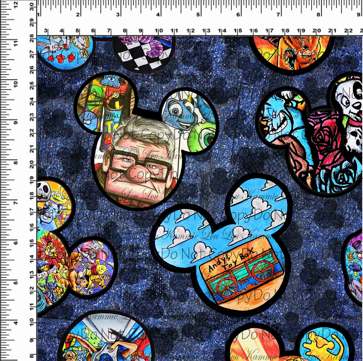 R124 Magic Art Finale - Art Heads - Denim Grunge