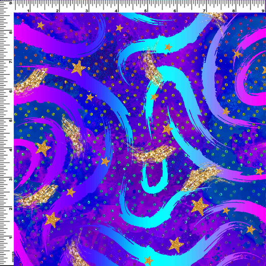 R124 Magic Art Finale - Coordinate - Swirly Blue