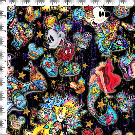 R124 Magic Art Finale - Main Character Toss - Rainbow Grunge