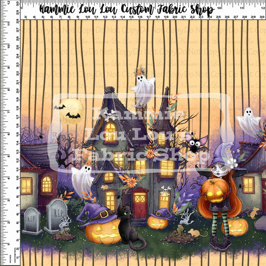 R125 Happy Halloween - Mini Rows - Orange 12inch