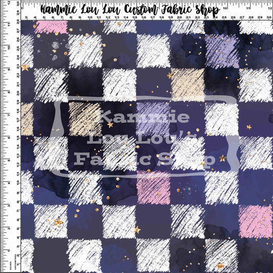 R125 Nursery Rhymes - Dark Checkerboard