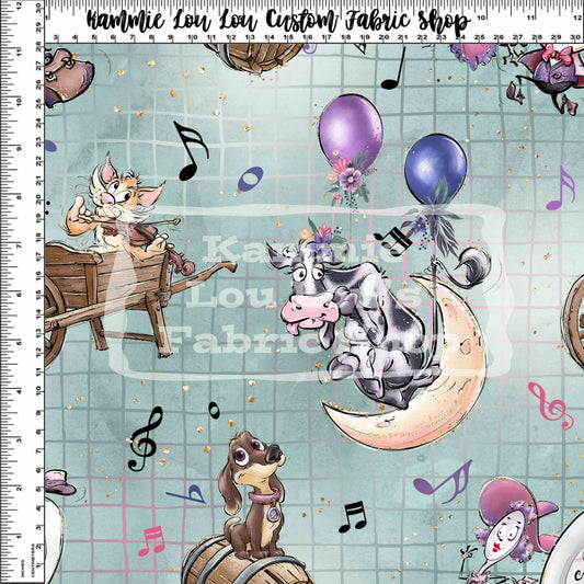 R125 Nursery Rhymes - Green Grid Toss