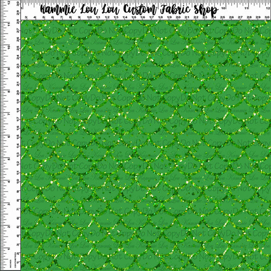 R126 Young Sea Monster - Glitter Green Scales