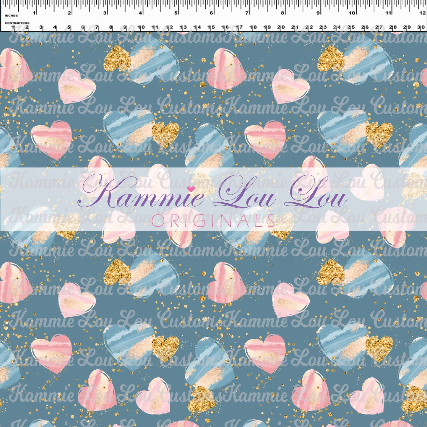 R129 Mom & Me Blue Hearts