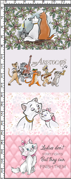 Cool Cats - Small Craft Rapport Panel 14"W x 36"H