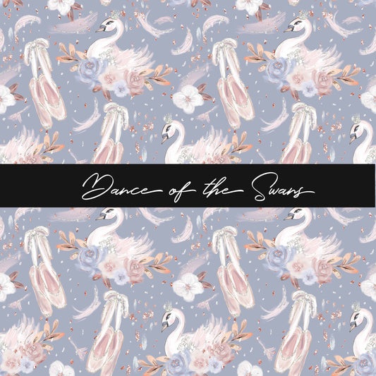 Round 108 Tiny Dancer - Swan Toss Blue Grey