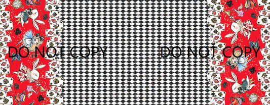 R107 Wonderland Tea Party - Classic Double border