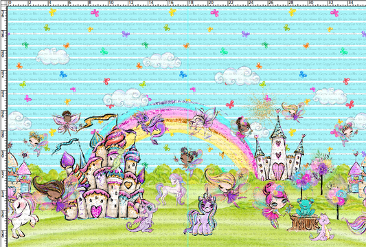 Fairyland - Double Border - Light Aqua