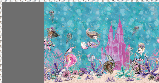 R118 Queen of the Sea 2.0 - Double Border - TEAL