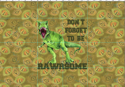 R108 Prehistoric Paradise - PANEL - CHILD - Rawrsome Eye of the Dino