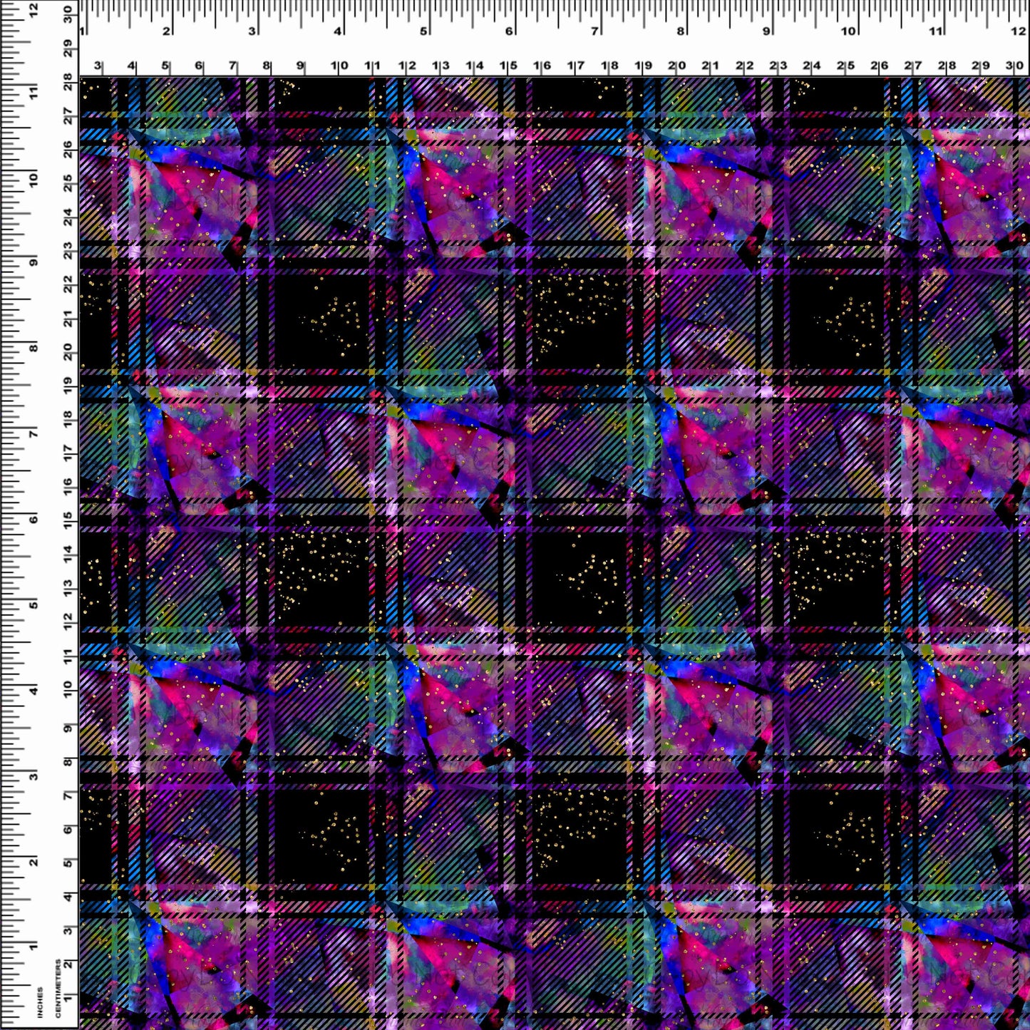 R108 Prehistoric Paradise - Galaxy Plaid